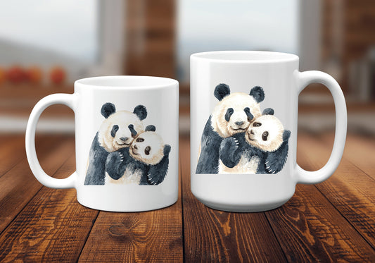 Panda and Baby Coffee Mug