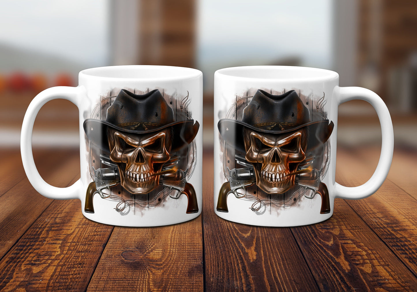 Cowboy Skull Coffee Mug