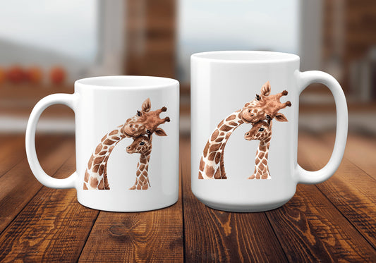 Giraffe and Baby Coffee Mug