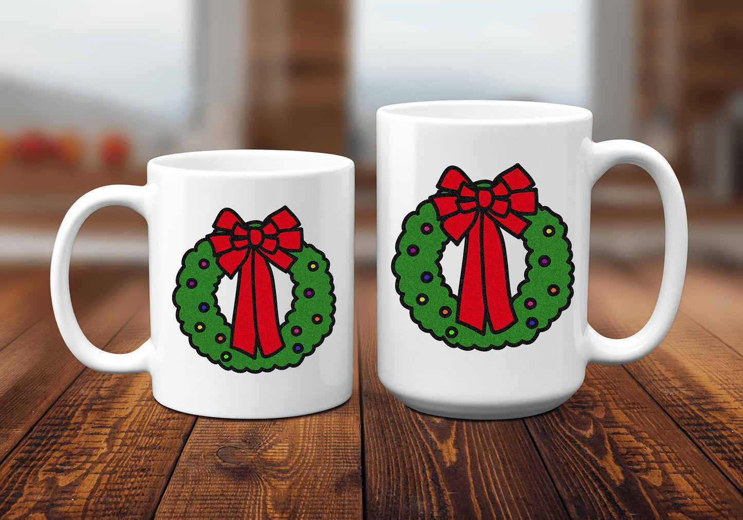 Wreath Christmas Coffee Mug